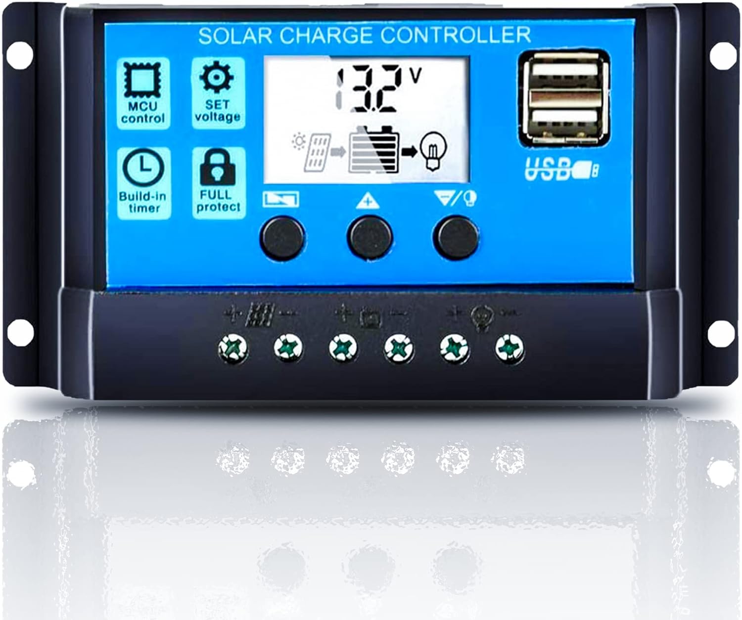 10A Charge Controller with USB Port