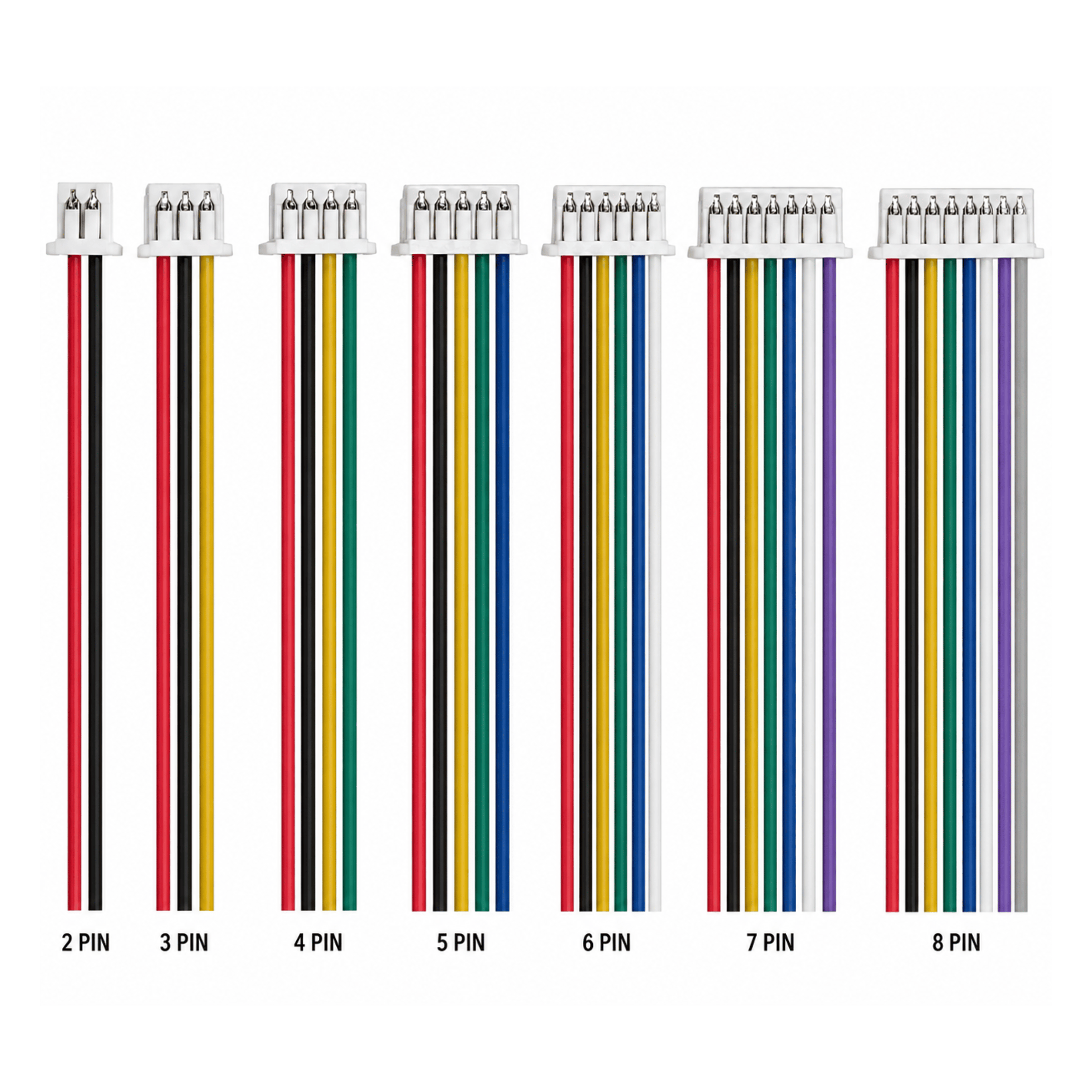 JST Cable Set (2–8 Pin) - "4-pin"
