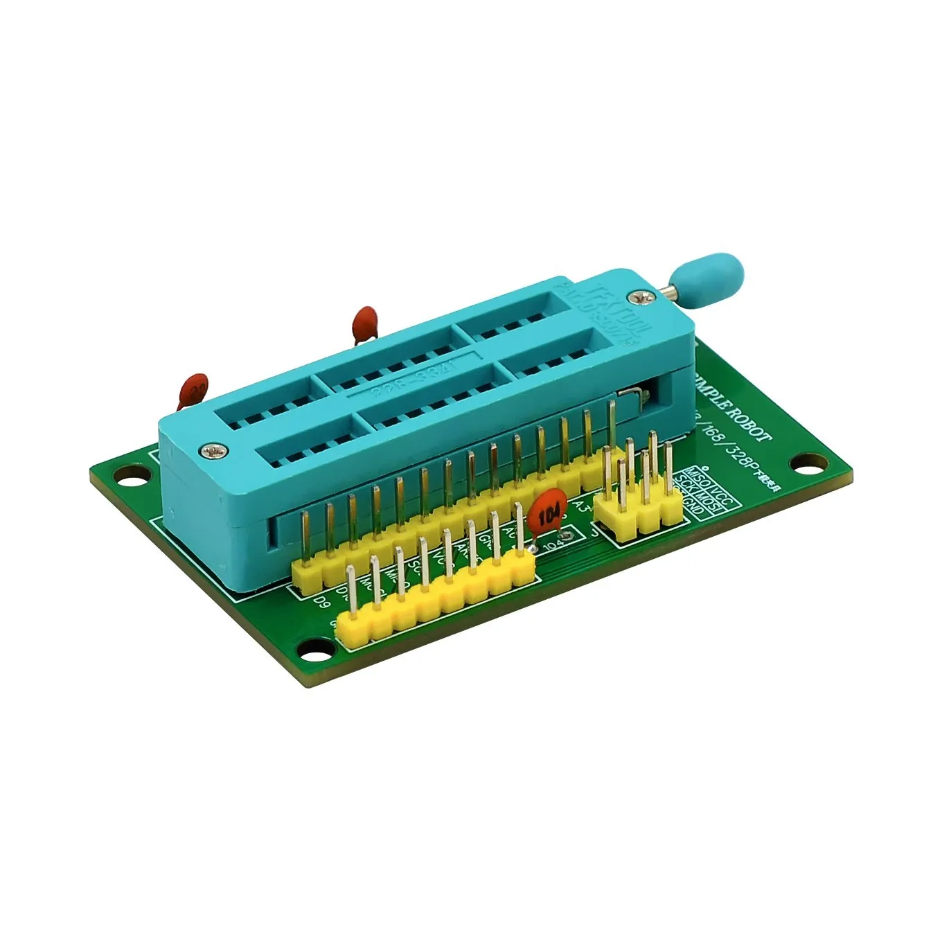 ZIF socket programmer for ATmega328 arduino bootloading